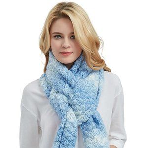 Handmade Wool Blend Crochet Shell Design